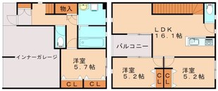 浦田駅 徒歩12分 1階の物件間取画像